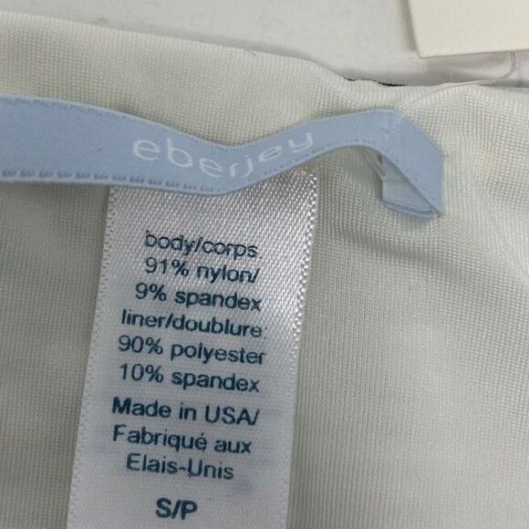 EBERJEY Bikini Bottom Womens Small S Ivory Black Striped NEW Lines Annia REVOLVE - Picture 5 of 8